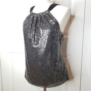 Tahari sequin sleeveless top